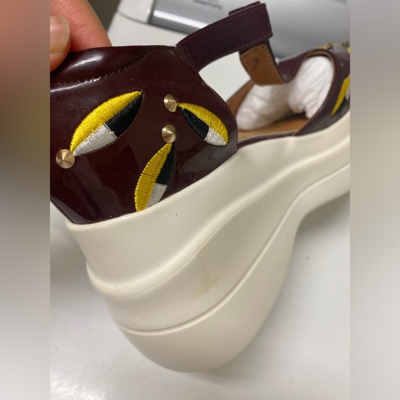 NWOT Women’s platform shoes with beautiful stitched patterns - US7.5 / EU38 - Picture 9 of 12